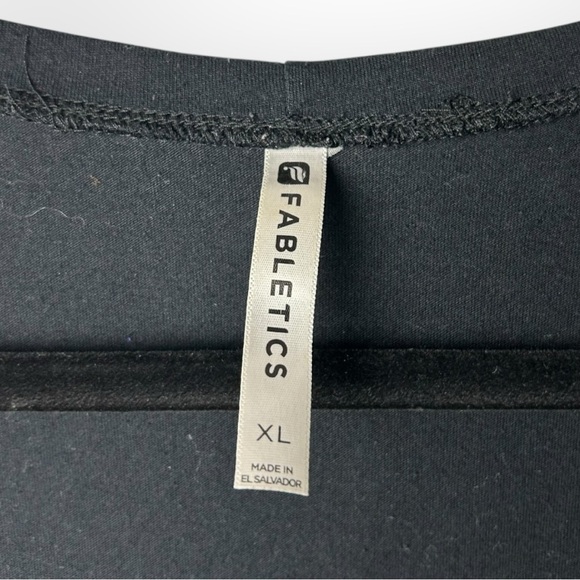 Fabletics Black Long Sleeve Top w Side Details L - Picture 6 of 6